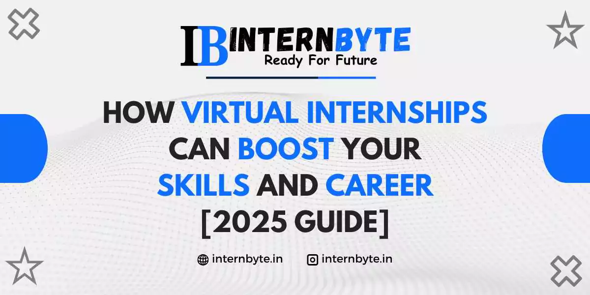 A student working on a virtual internship from home.